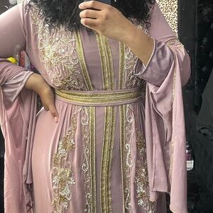 3-piece Moroccan abaya